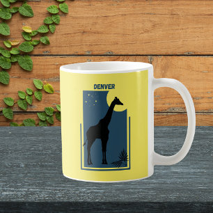 Denver Zoo Colorado Vintage Giraffe Coffee Mug