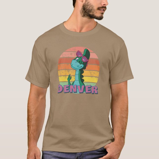 Denverhe Last Dinosaur Funnyee girl family T-Shirt (Front)