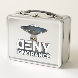 Deny Ignorance Old Fashioned Metal Lunchbox
