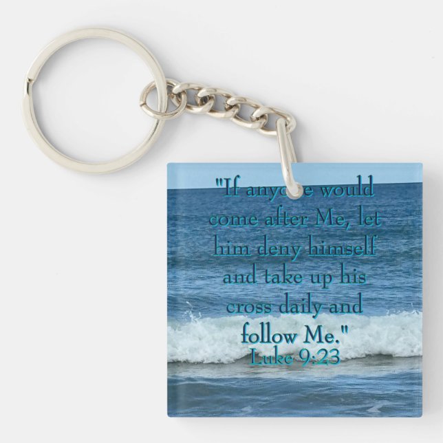 Deny Yourself  Keychain (Front)