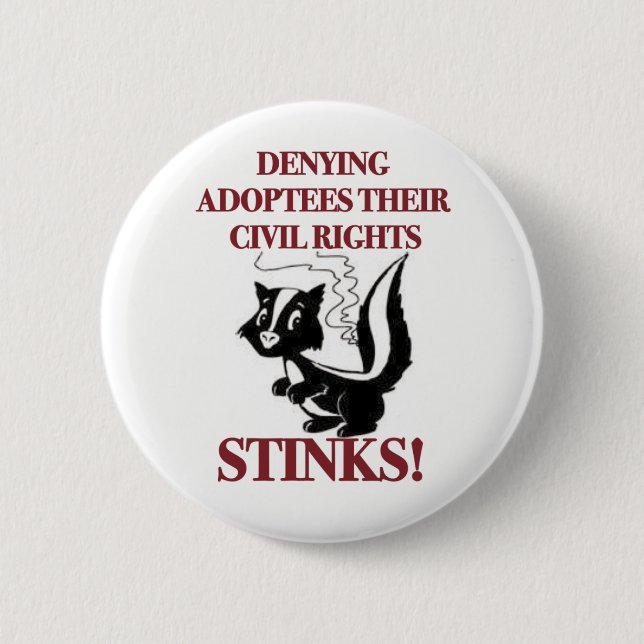 Denying Civil Rights Pinback Button (Front)