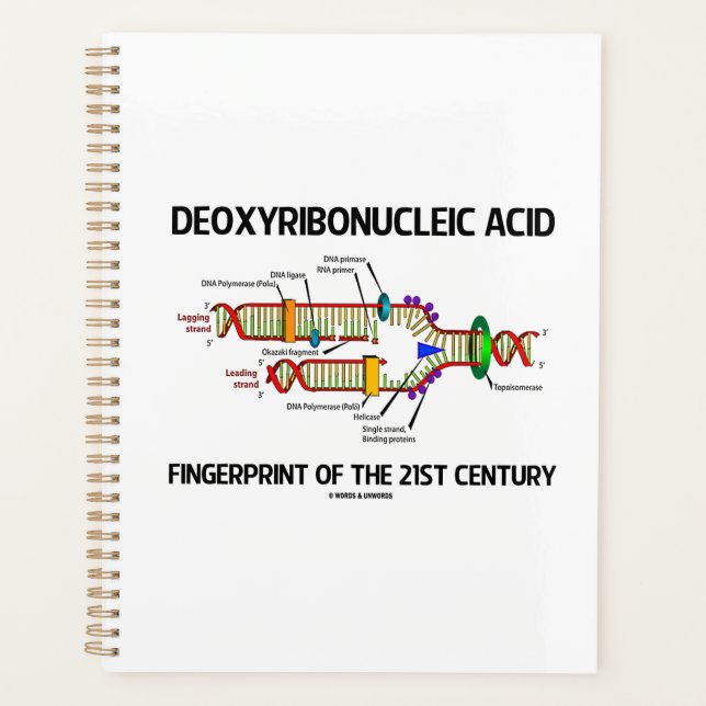 Deoxyribonucleic Acid Fingerprint Of 21st Century Planner (Front)