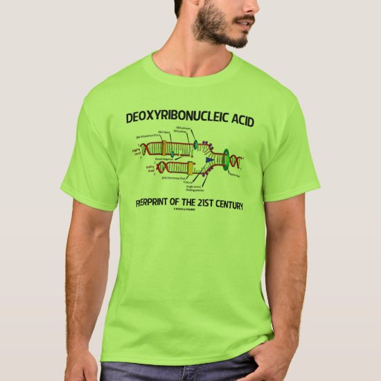 Deoxyribonucleic Acid Fingerprint Of 21st Century T-Shirt