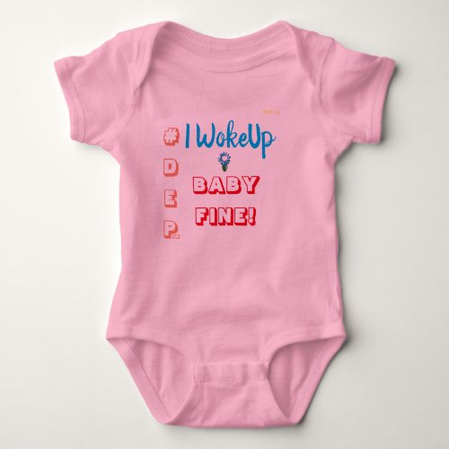 DEP WOKEUP BABY FINE BABY BODYSUIT