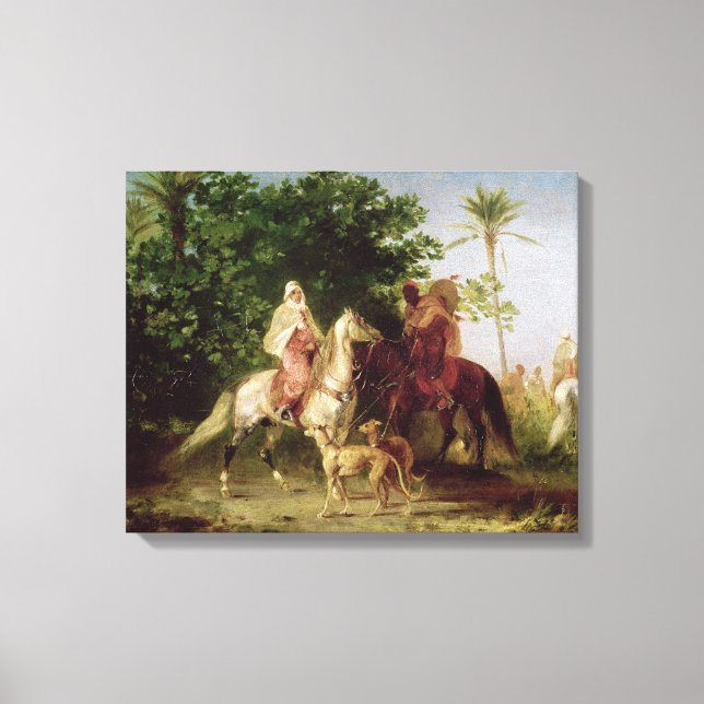 Departing for the Hunt Canvas Print (Front)