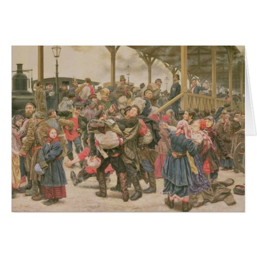 Departing for the War, 1888 Cards (Front Horizontal)