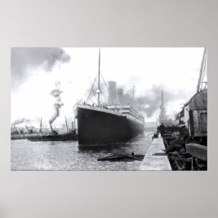 Departing Southampton: RMS Titanic Poster