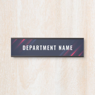 Department Name Door Sign