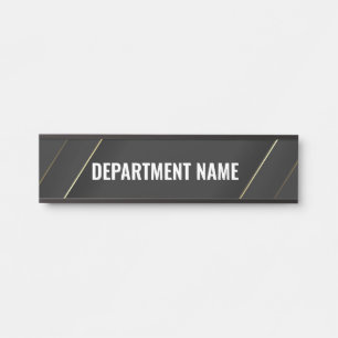 Department Name Door Sign