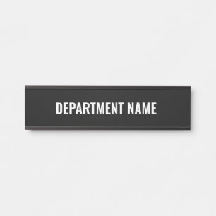 Department Name Door Sign