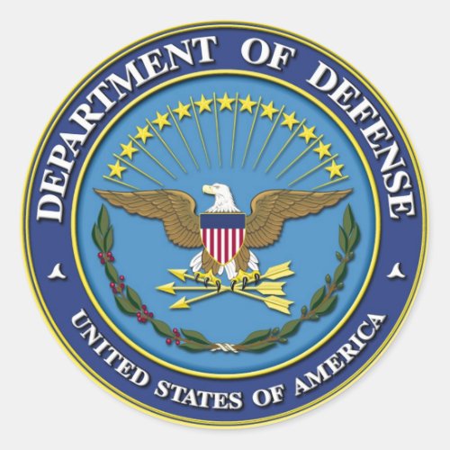 Department of Defense Classic Round Sticker