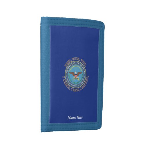 Department of Defense DOD VVV Shield Trifold Wallet