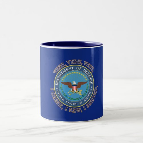 Department of Defense DOD VVV Shield Two_Tone Coffee Mug
