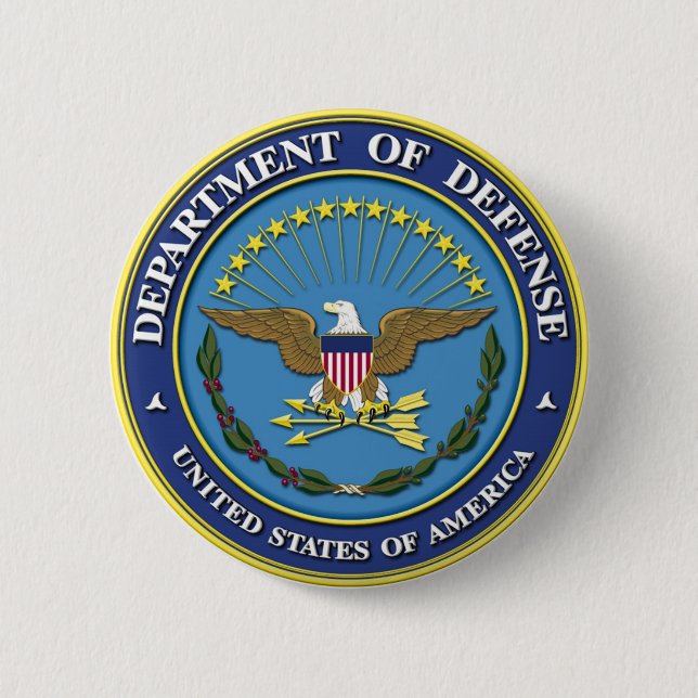 Department of Defense Pinback Button (Front)