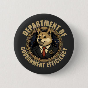 Department Of Government Efficiency Doge Dog Button