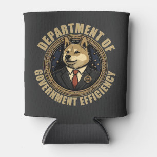 Department Of Government Efficiency Doge Dog Can Cooler