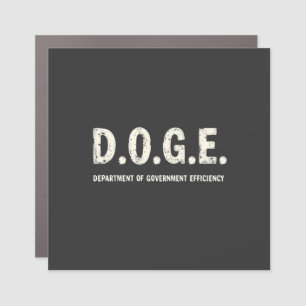 Department Of Government Efficiency Doge Dog Car Magnet