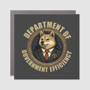 Department Of Government Efficiency Doge Dog Car Magnet