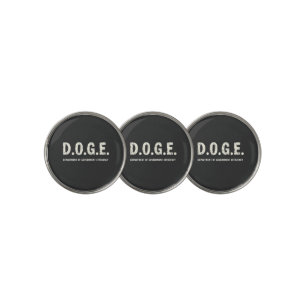 Department Of Government Efficiency Doge Dog Golf Ball Marker