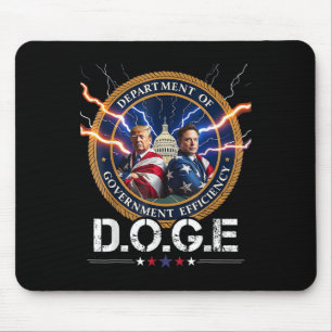 Department Of Government Efficiency Doge Trump Mouse Pad