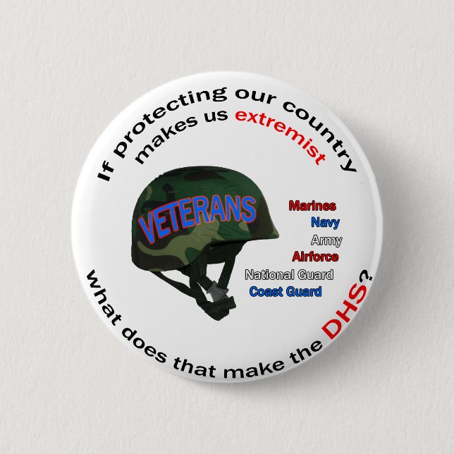 Department of Homland Senility Pinback Button (Front)