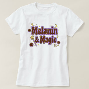 Department of Real Life Melanin Magic - Retro 70s T-Shirt