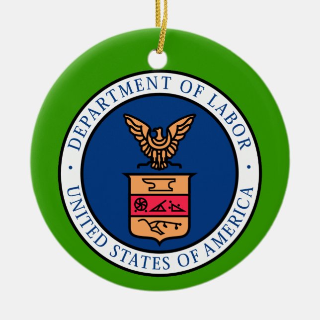 Department of the Labor Ornament (Front)
