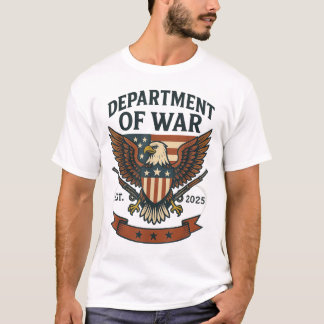 Department Of War Established 2025 Dow T-Shirt