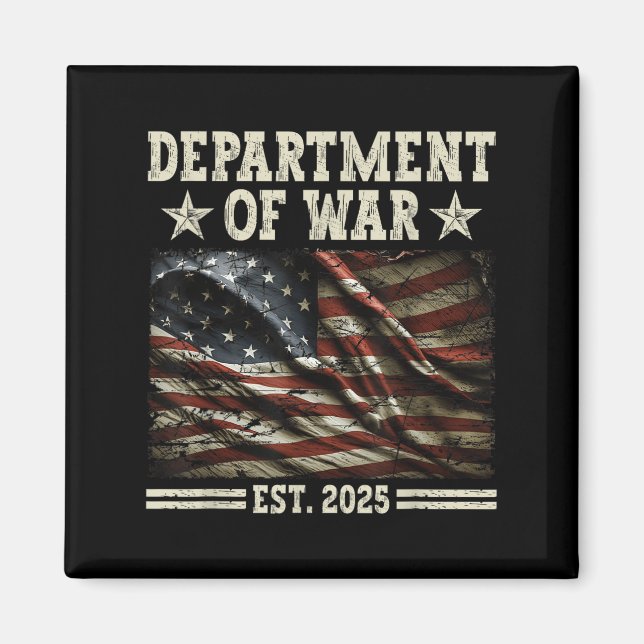 Department Of War Usa Camouflage Flag Department O Magnet (Front)