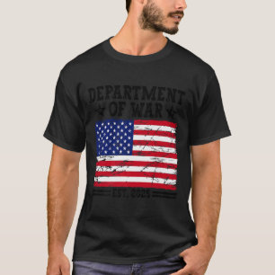 Department Of War Usa Camouflage Flag Department O T-Shirt