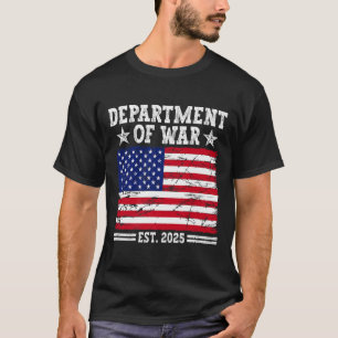Department Of War Usa Camouflage Flag Department O T-Shirt
