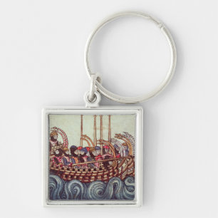 Departure of a Boat for the Crusades, Keychain