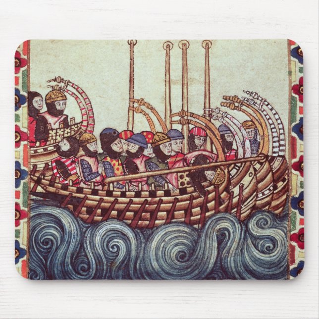 Departure of a Boat for the Crusades, Mouse Pad (Front)