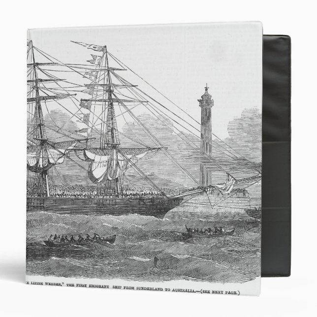 Departure of 'The Lizzie Webber' 3 Ring Binder (Front/Inside)