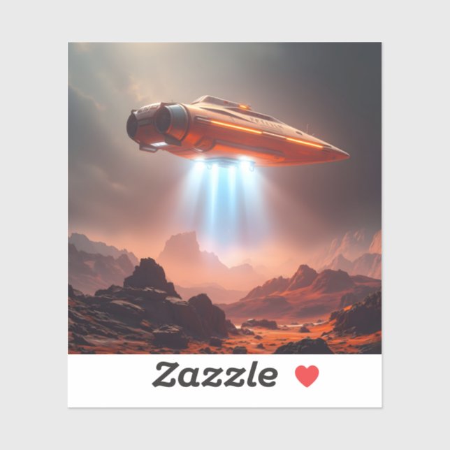 Departure Point - Square Vinyl Sticker (Sheet)