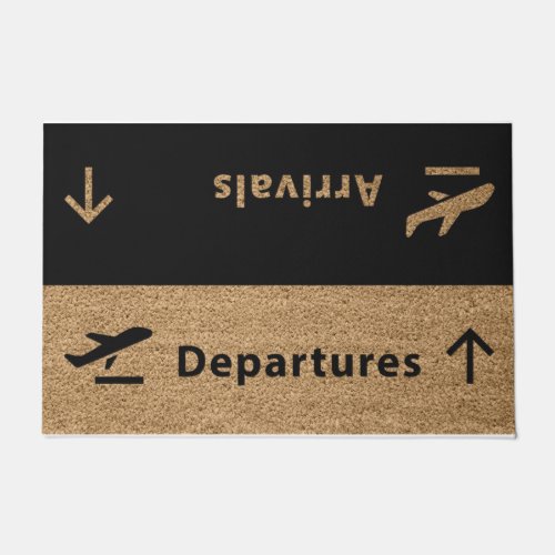 Departures Arrivals Doormat