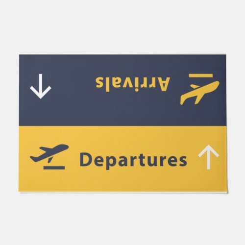 Departures Arrivals Doormat