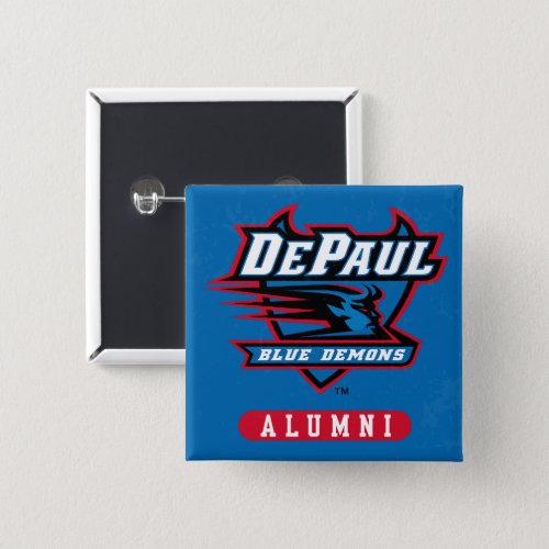 DePaul University Alumni Distressed Button