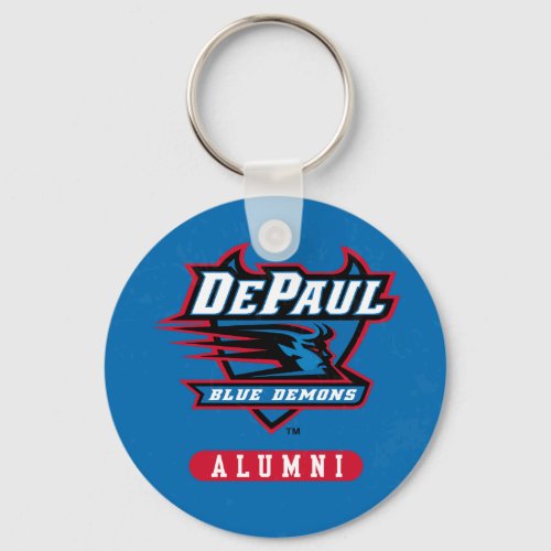 DePaul University Alumni Distressed Keychain
