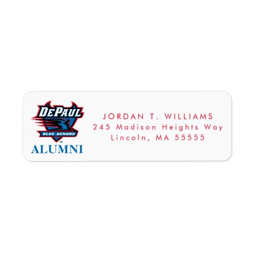 DePaul University Alumni Label