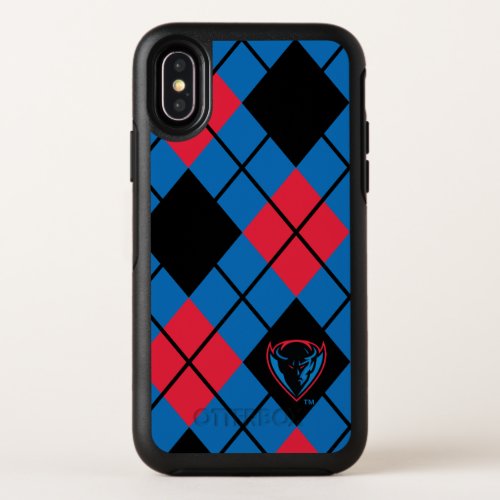 DePaul University Argyle OtterBox Symmetry iPhone XS Case