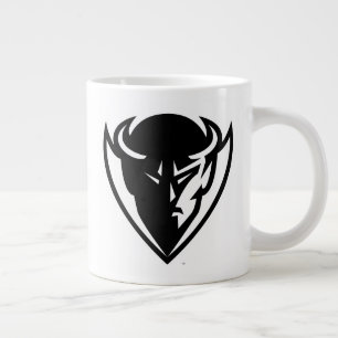 DePaul University Blue Demon Mascot Black Logo Giant Coffee Mug