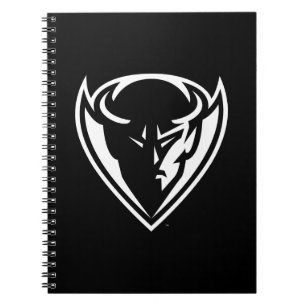 DePaul University Blue Demon Mascot Black Logo Notebook