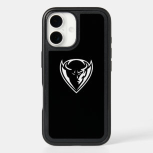 DePaul University Blue Demon Mascot Black Logo iPhone 16 Case