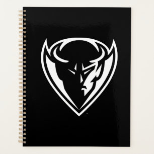 DePaul University Blue Demon Mascot Black Logo Planner