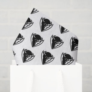 DePaul University Blue Demon Mascot Black Logo Tissue Paper
