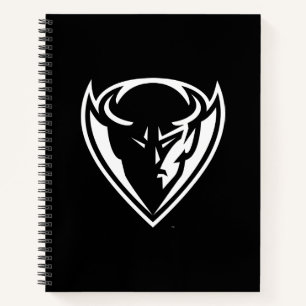 DePaul University Blue Demon Mascot Logo B&W Notebook