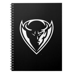 DePaul University Blue Demon Mascot Logo B&W Notebook