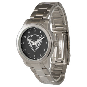DePaul University Blue Demon Mascot Logo B&W Watch