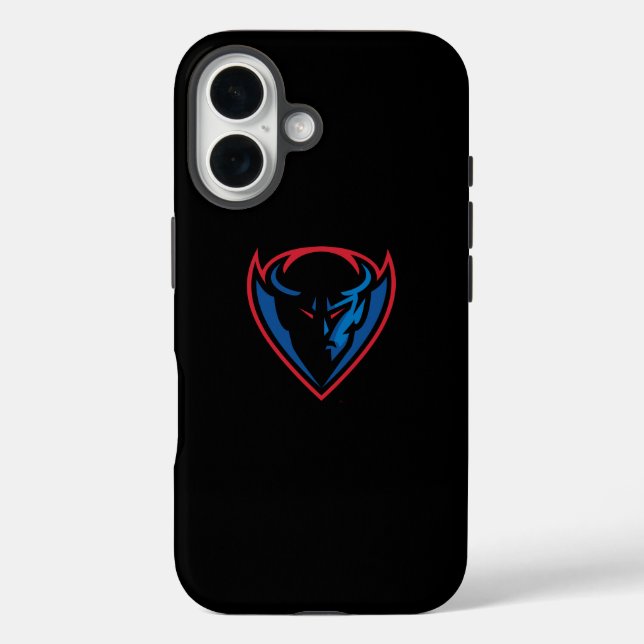 DePaul University Blue Demon Mascot Logo Case-Mate iPhone Case (Back)